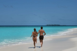 Quiet shoreline at Royal Island in Baa Atoll, Maldives