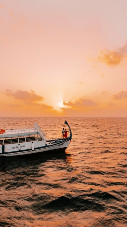 Sunset cruise in the Maldives