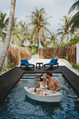 Villa Nautica Maldives Beach Pool Villa facing lagoon in North Mal&eacute; Atoll