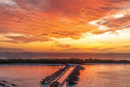 Sunset at Villa Nautica, North Male' Atoll